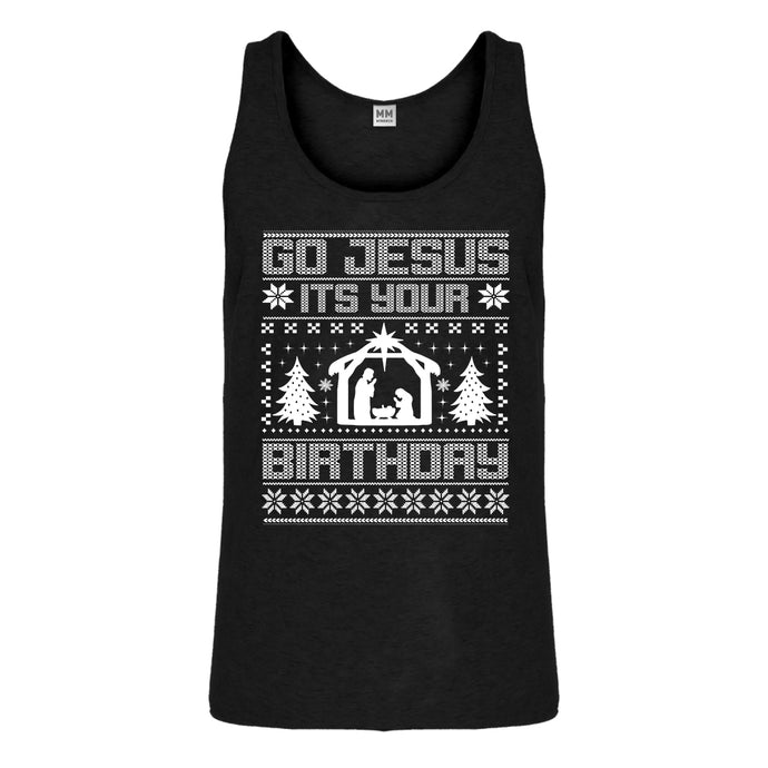 Tank Go Jesus Its Your Birthday Mens Jersey Tank Top