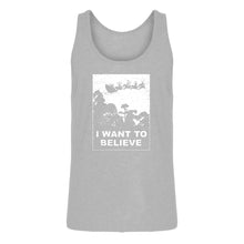 Mens I Want to Believe Santa Jersey Tank Top