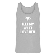 Mens Tell My WI-FI Love Her Jersey Tank Top