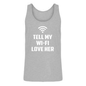 Mens Tell My WI-FI Love Her Jersey Tank Top