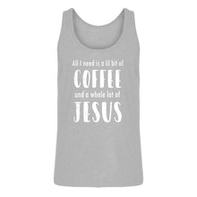 Mens Lil Bit Coffee Whole Lotta Jesus Jersey Tank Top