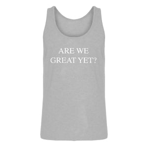 Mens Are We Great Yet? Jersey Tank Top