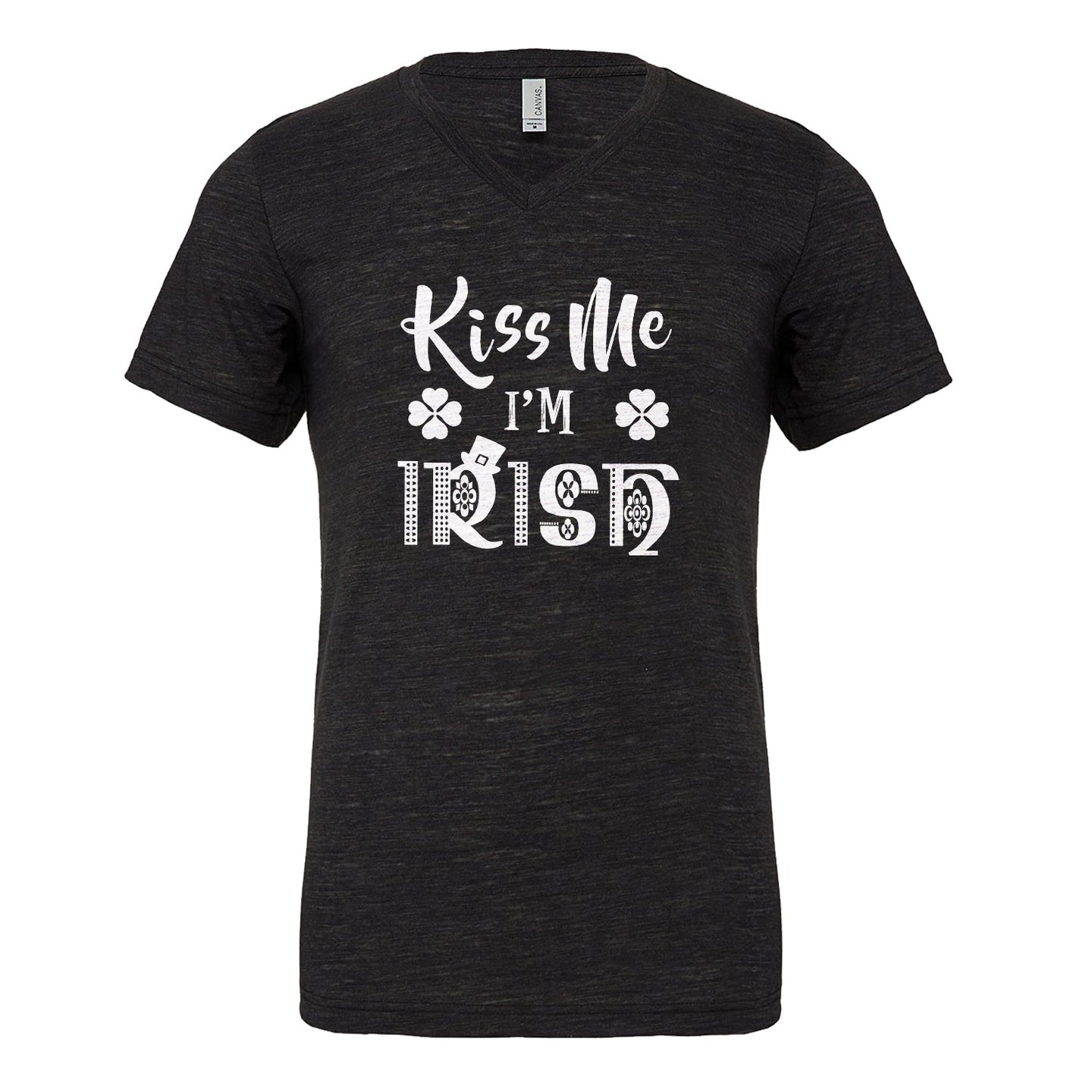 Mens Kiss Me I'm Irish Vneck T-shirt