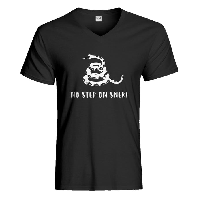 Mens No Step on Snek Vneck T-shirt