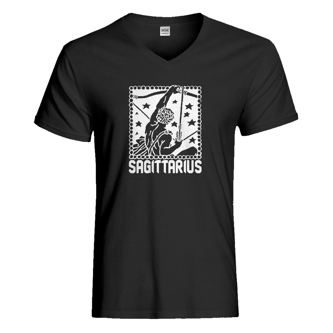 Mens Sagittarius Zodiac Astrology Vneck T-shirt