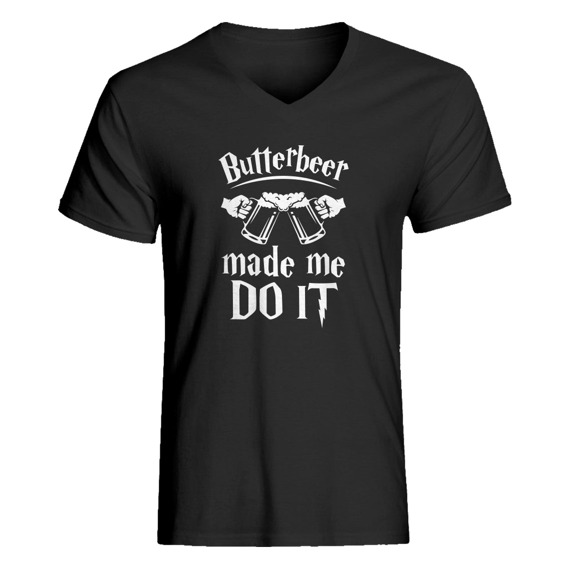 Mens Butterbeer Made Me Do It Vneck T-shirt