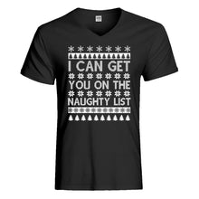 Mens I can get you on the Naughty List Vneck T-shirt