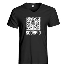 Mens Scorpio Zodiac Astrology Vneck T-shirt