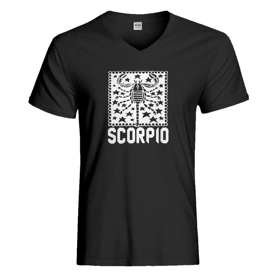 Mens Scorpio Zodiac Astrology Vneck T-shirt