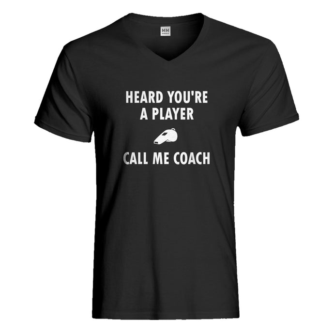 Mens Call me Coach Vneck T-shirt