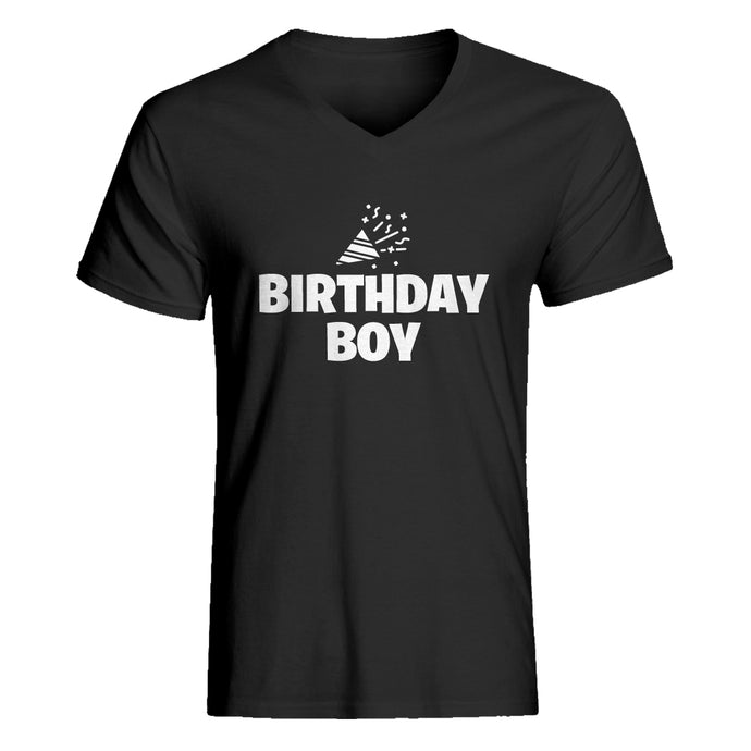 Mens Birthday Boy V-Neck T-shirt