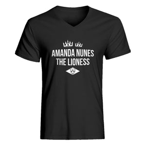 Mens Amanda Nunes the Lioness V Neck T shirt Indica Plateau