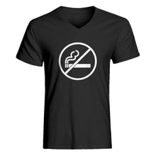 Mens No Smoking V-Neck T-shirt