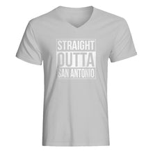 Mens Straight Outta San Antonio V-Neck T-shirt