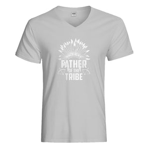 Mens Father of the Tribe Vneck T-shirt