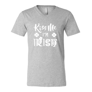 Mens Kiss Me I'm Irish Vneck T-shirt