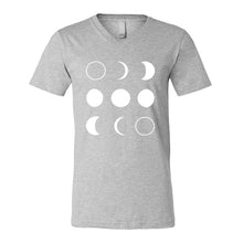 Mens Moon Phases Vneck T-shirt