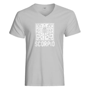 Mens Scorpio Zodiac Astrology Vneck T-shirt