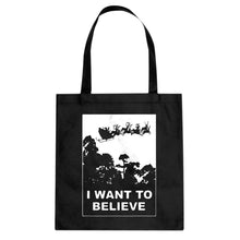 I Want to Believe Santa Cotton Canvas Tote Bag