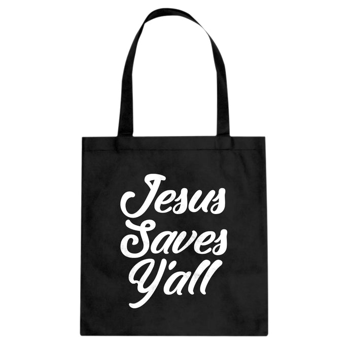 Jesus Saves Yall Cotton Canvas Tote Bag