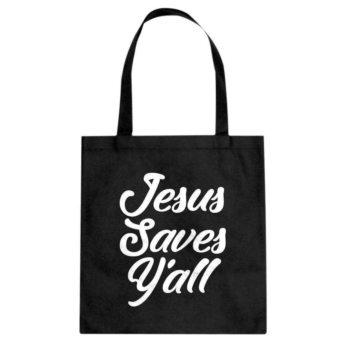 Jesus Saves Yall Cotton Canvas Tote Bag