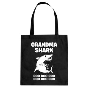 Grandma Shark Cotton Canvas Tote Bag