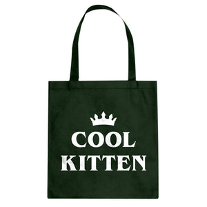 Cool Kitten Cotton Canvas Tote Bag