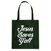 Jesus Saves Yall Cotton Canvas Tote Bag