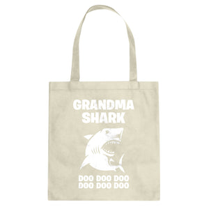 Grandma Shark Cotton Canvas Tote Bag