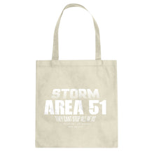 Storm Area 51 They Can't Stop Us All Cotton Canvas Tote Bag