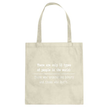 Tote 10 Types of People Canvas Tote Bag