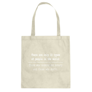 Tote 10 Types of People Canvas Tote Bag