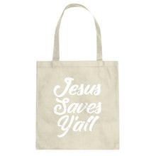 Jesus Saves Yall Cotton Canvas Tote Bag