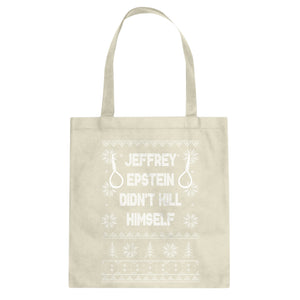 Epstein Didn't Kill Himself Christmas Cotton Canvas Tote Bag