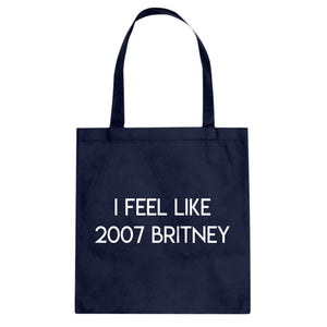 2007 Britney Cotton Canvas Tote Bag