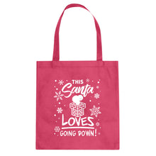 This Santa Loves Going Down Cotton Canvas Tote Bag