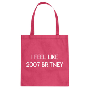 2007 Britney Cotton Canvas Tote Bag