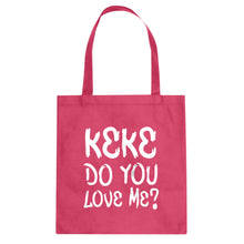 Keke Do you Love me? Cotton Canvas Tote Bag