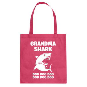 Grandma Shark Cotton Canvas Tote Bag