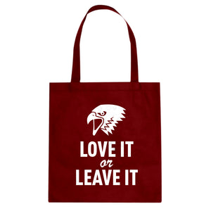 Love it or Leave it! Cotton Canvas Tote Bag