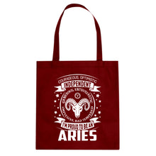 Tote Aries Astrology Zodiac Sign Canvas Tote Bag