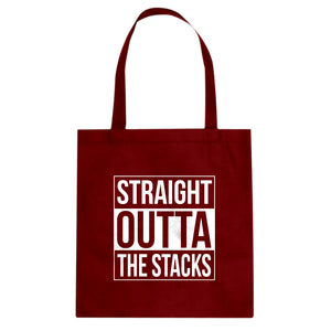 Tote Straight Outta the Stacks Canvas Tote Bag