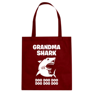 Grandma Shark Cotton Canvas Tote Bag