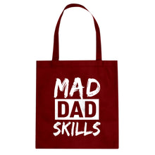 Mad Dad Skills Cotton Canvas Tote Bag