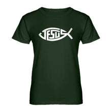 Womens Jesus Fish Ladies' T-shirt