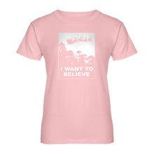 Womens I Want to Believe Santa Ladies' T-shirt