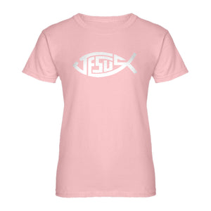 Womens Jesus Fish Ladies' T-shirt