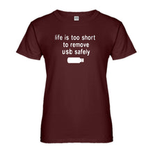 Womens Remove USB Safely Ladies' T-shirt