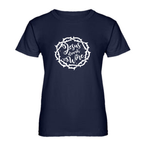 Womens Jesus Drank Wine Ladies' T-shirt