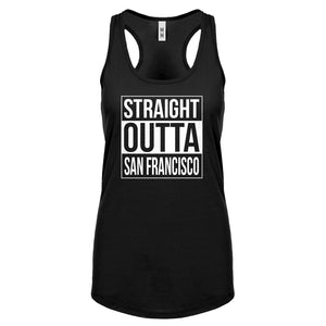 Straight Outta San Francisco Womens Racerback Tank Top